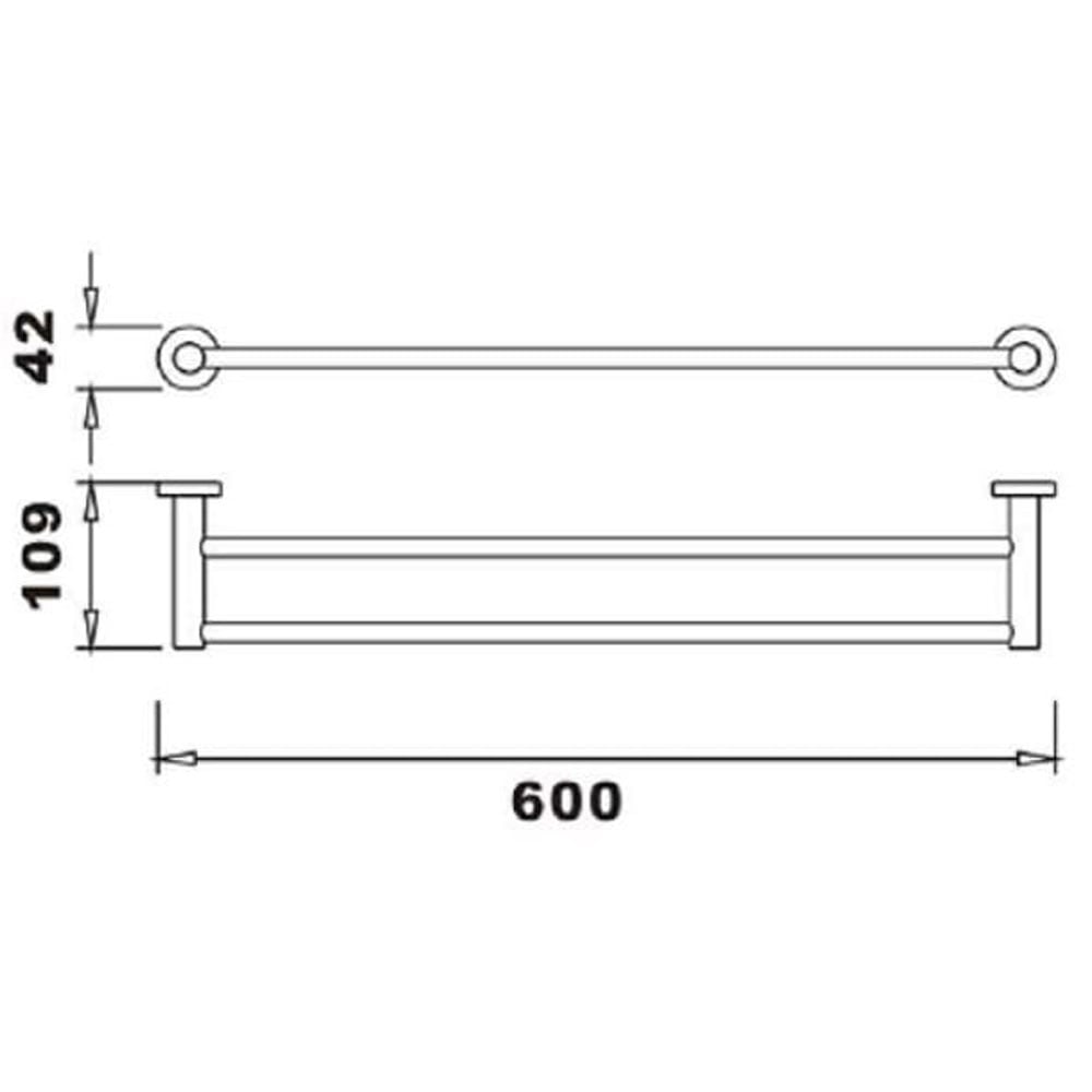 Thanh treo khăn đơn Hansgrohe | 41716000