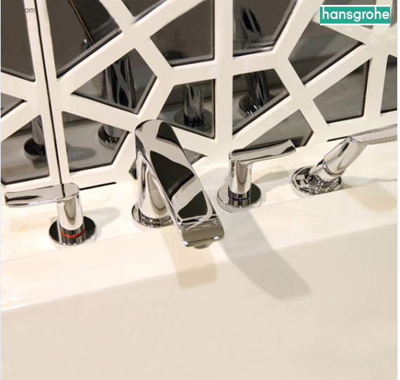 Vòi xả bồn tắm Hansgrohe 4 lỗ Metris F-Set | 31442000