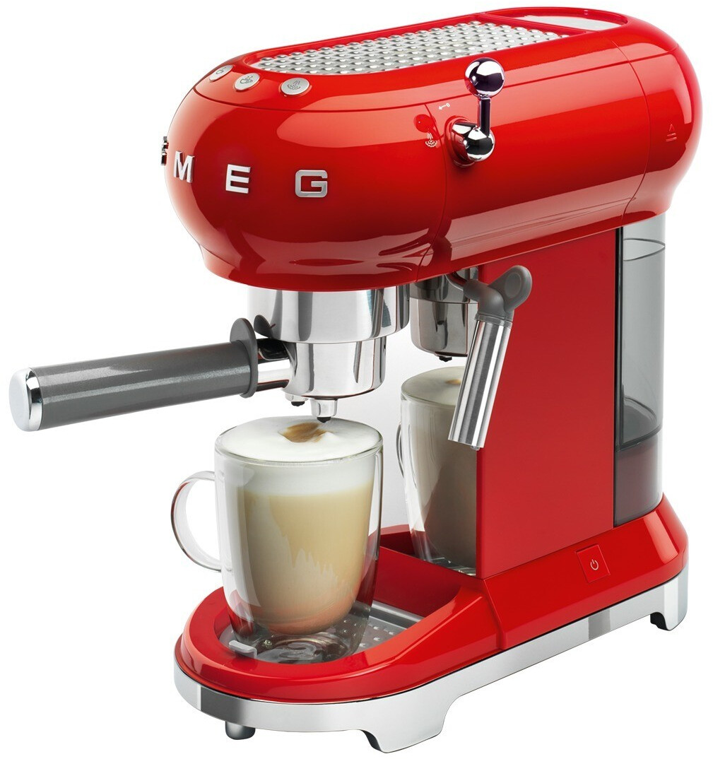 Máy Pha Cà Phê Cao Cấp Smeg ECF01 Red