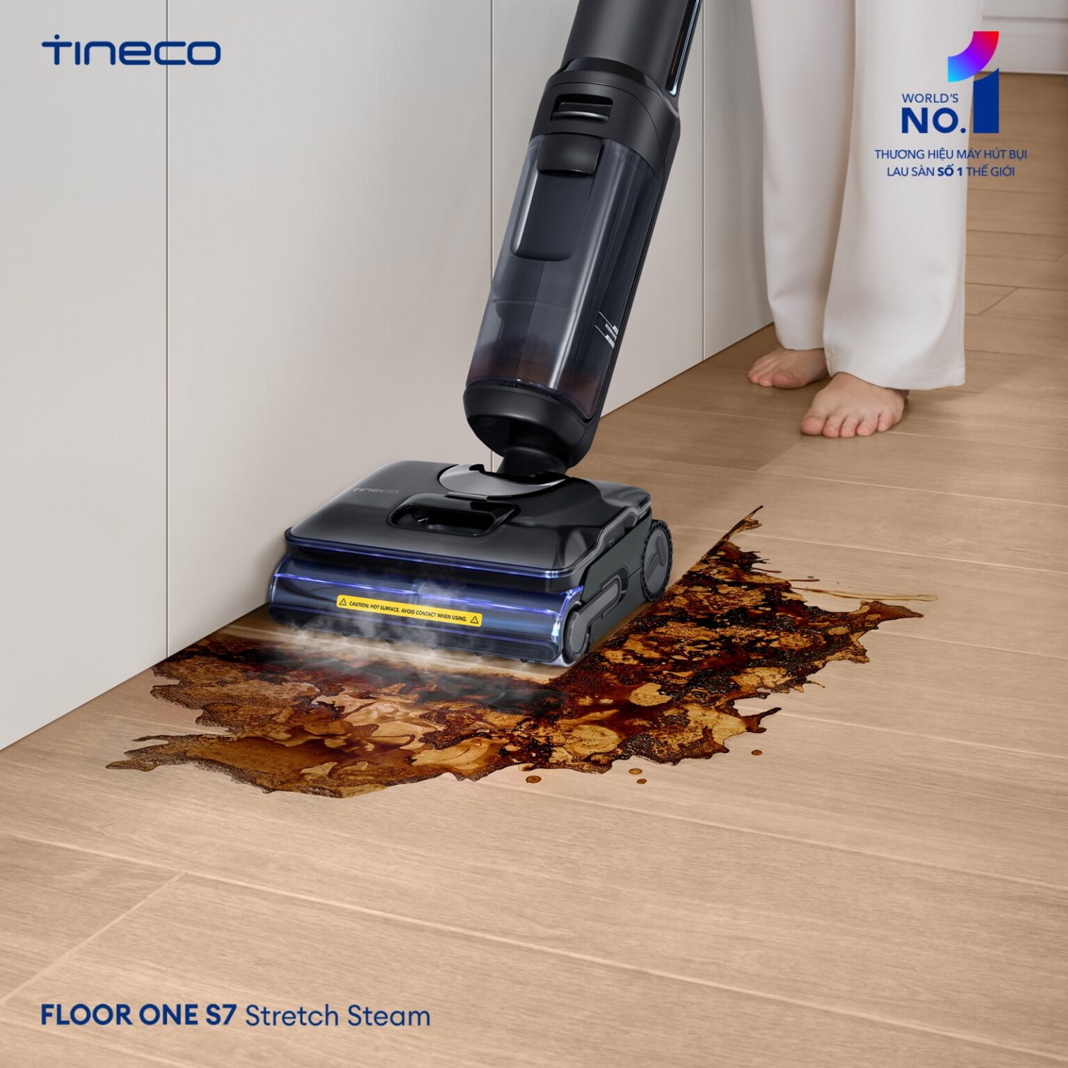 Máy hút bụi lau nhà Tineco FLOOR ONE | S7 Stretch Steam