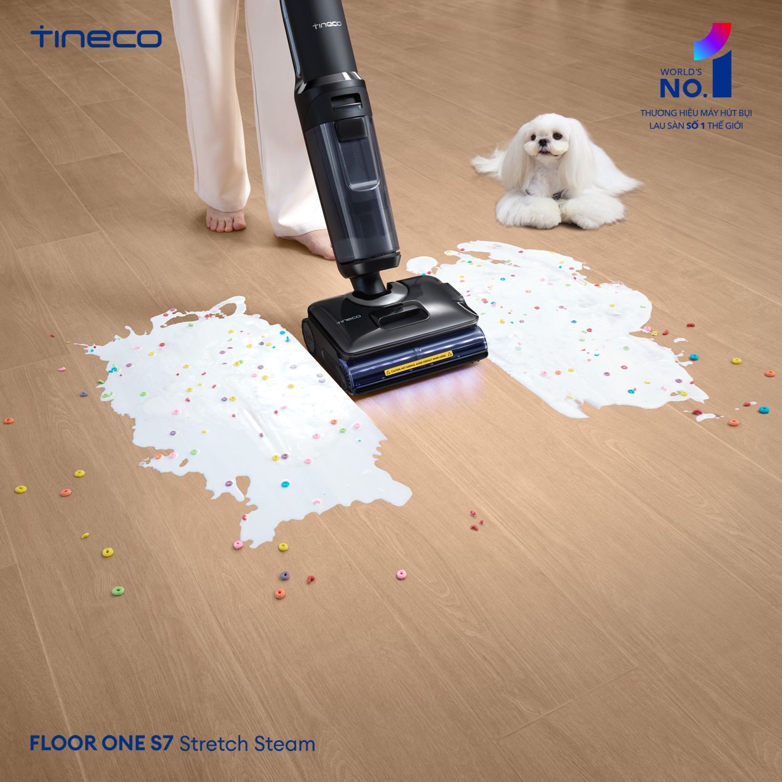 Máy hút bụi lau nhà Tineco FLOOR ONE | S7 Stretch Steam