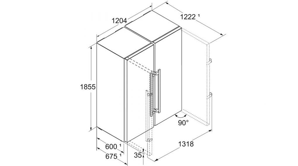 Tủ lạnh Side By Side Liebherr Prime BioFresh NoFrost 640L | XRFsd 5265