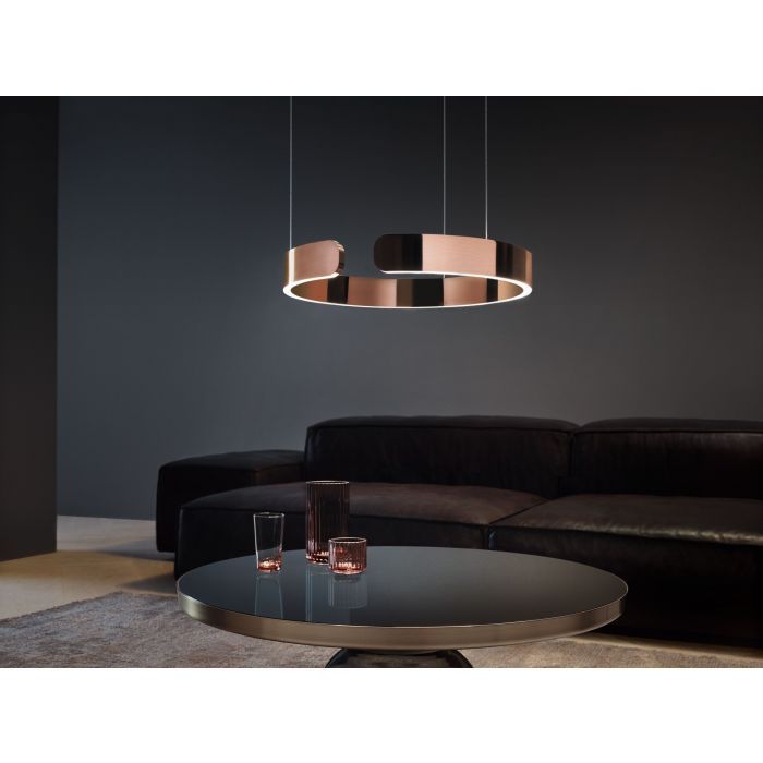 Đèn thả gắn trần Occhio Mito sospeso Rose Gold