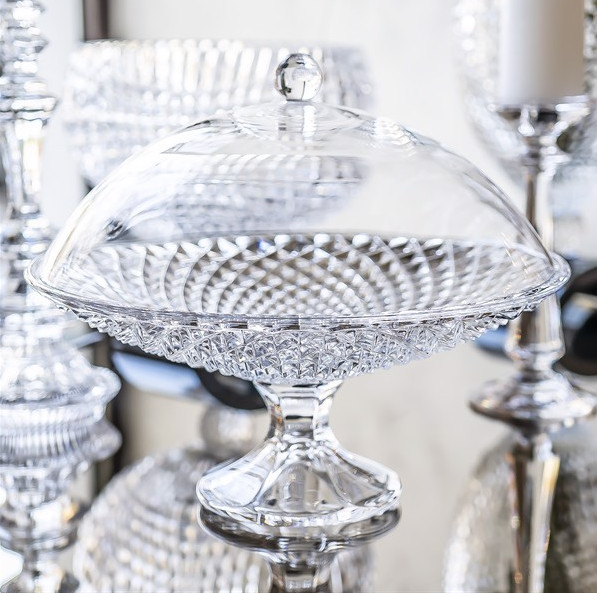 Kệ bánh pha lê Rogaska | Footed plate 35cm