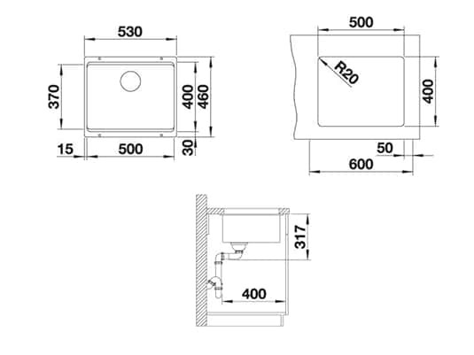 Chậu rửa bát Blanco Etagon | 500U