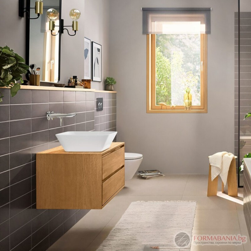 Vòi lavabo âm tường hansgrohe Rebris E | 72568000+13622180