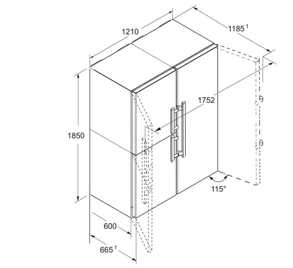 Tủ Lạnh  PremiumPlus BioFresh NoFrost Liebherr | SBSes 8484
