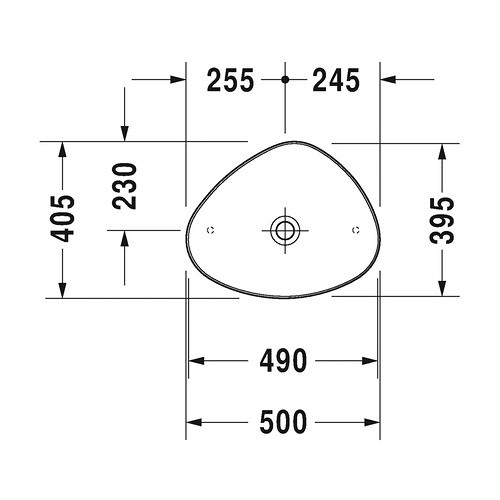 Chậu lavabo dương Duravit Cape Cod | 2339500000