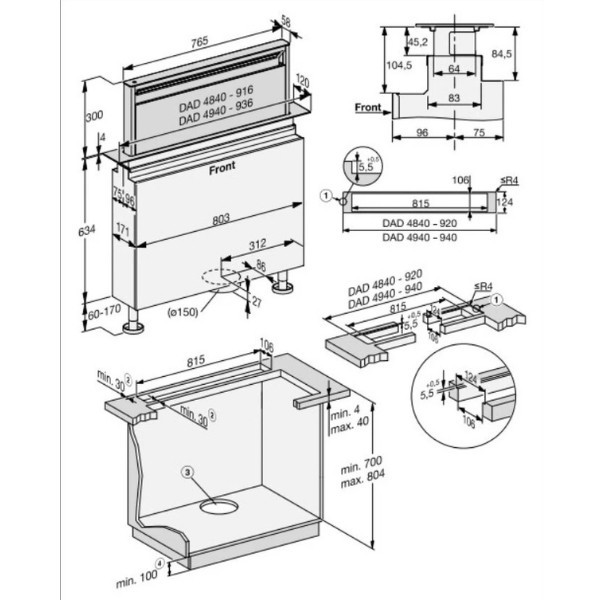 Máy hút mùi bàn đảo Miele | DAD 4941