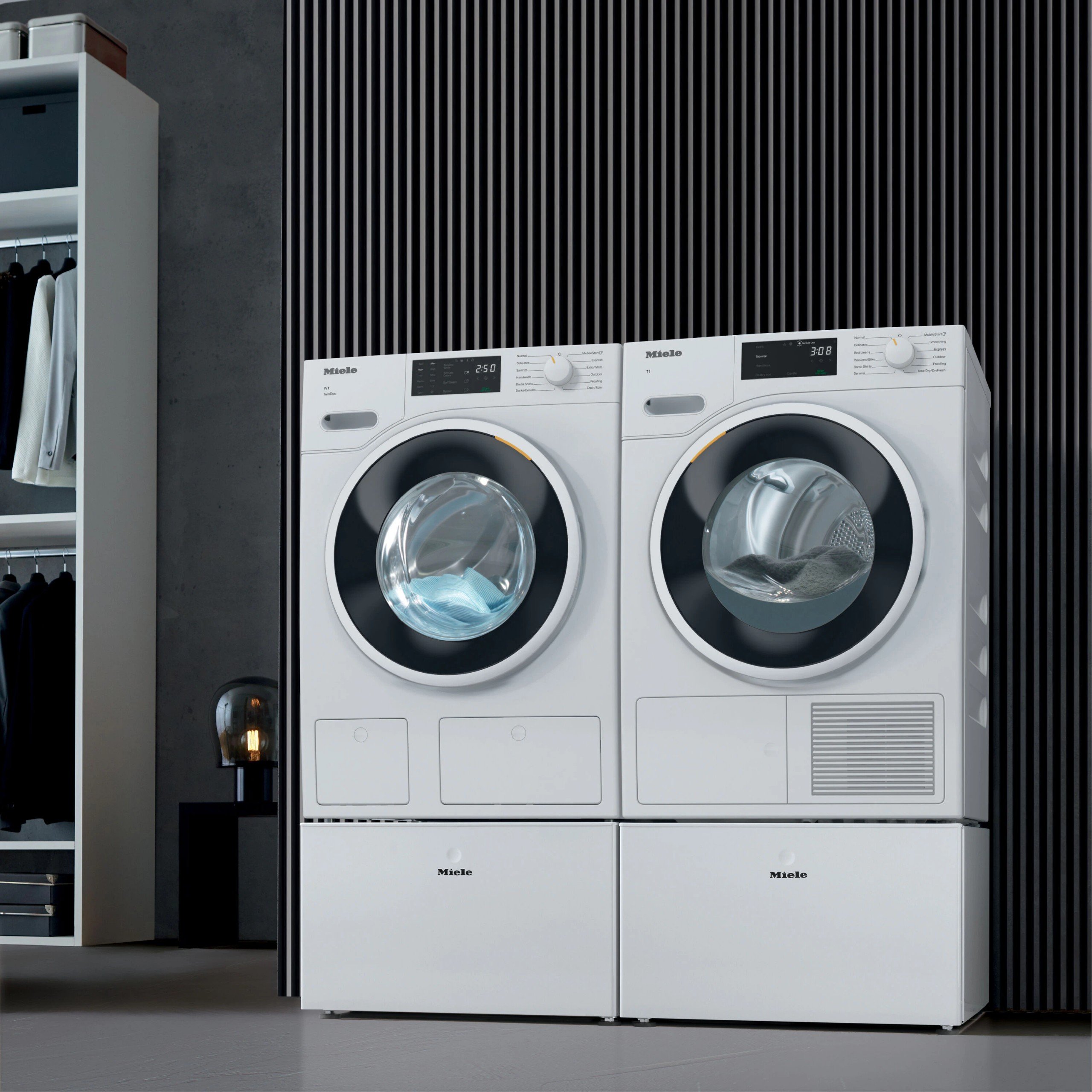 Chân đế có ngăn kéo cho máy giặt/sấy Miele | WTS510