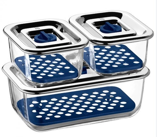 Set 3 hộp thủy tinh đựng thực phẩm Wmf Top Serve