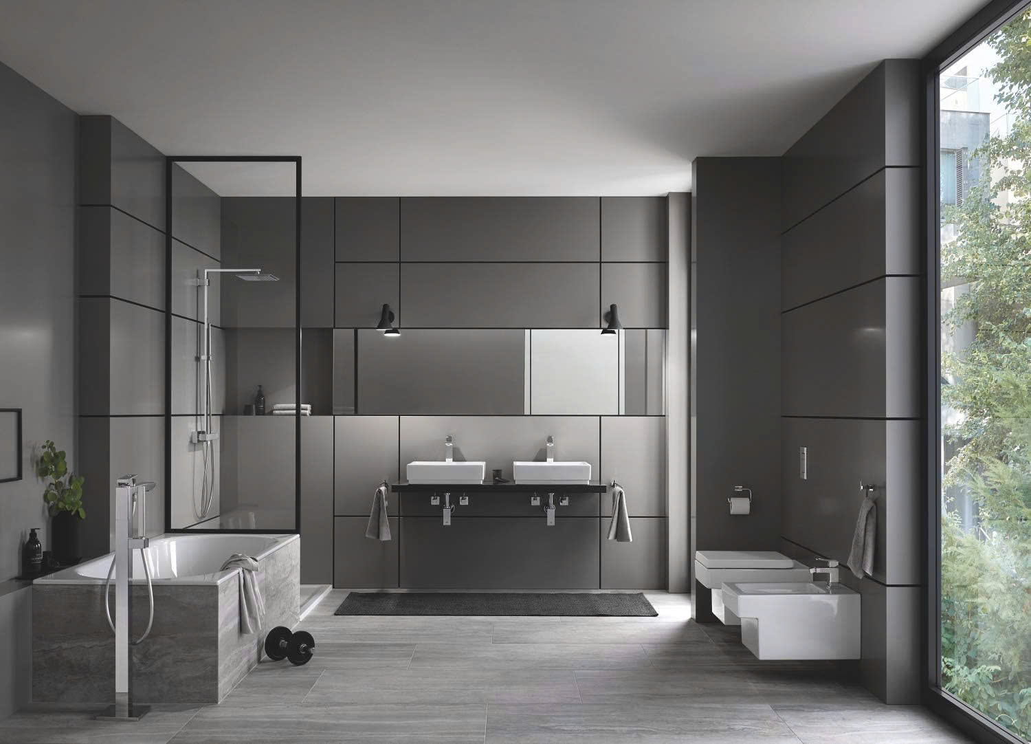 Sen tắm bồn Grohe Eurocube | 23672001 + 45984001