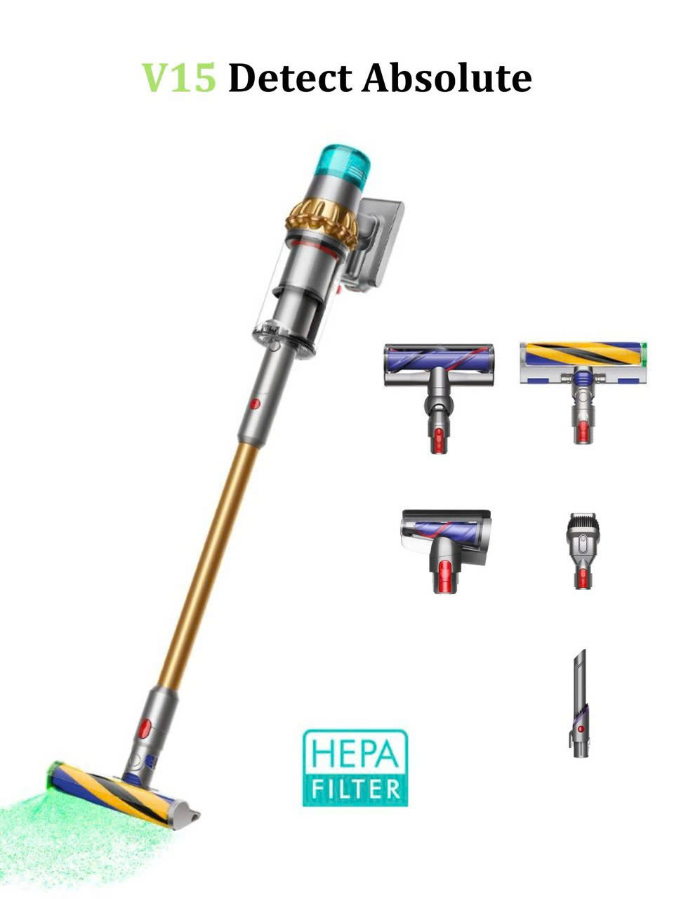 Máy hút bụi không dây Dyson Detect Absolute | V15