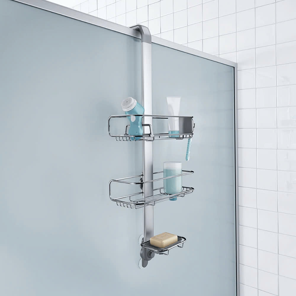 Giá để đồ nhà tắm treo vách kính Simplehuman | BT1101