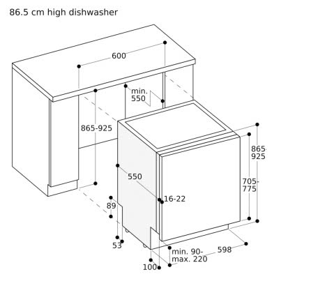 Máy rửa bát âm tủ Gaggenau Series 400 | DF481101