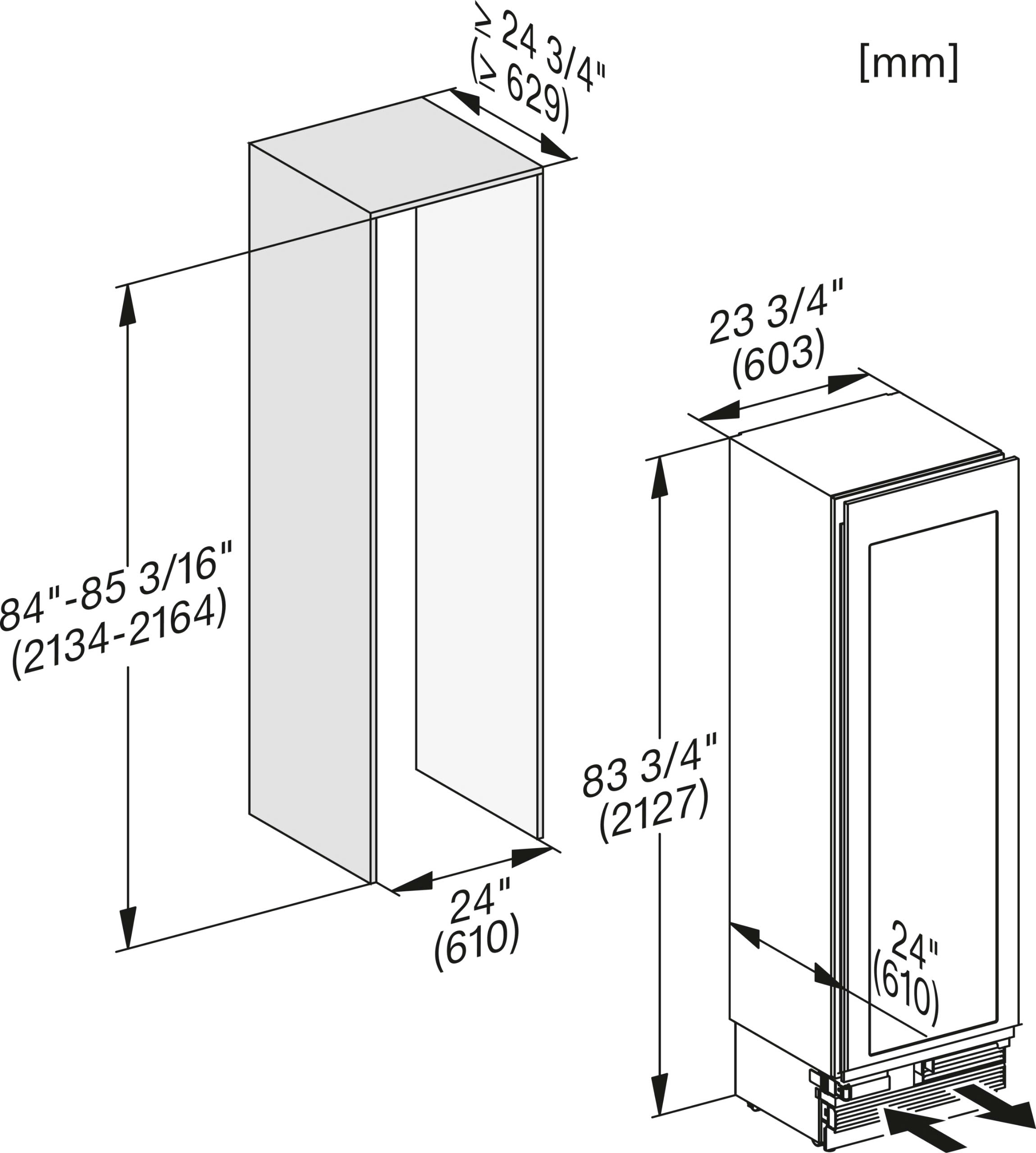 Tủ bảo quản rượu vang âm tủ Miele MasterCool | KWT 2672 ViS