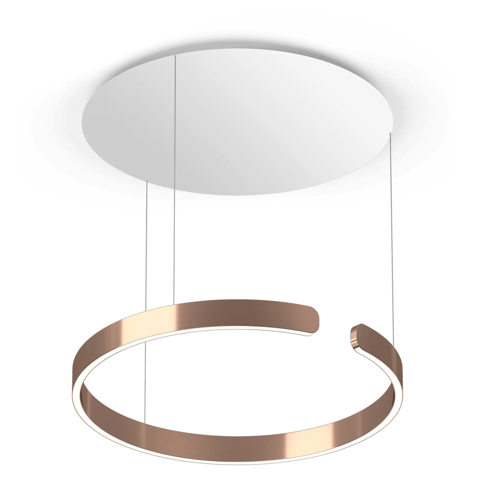 Đèn thả gắn trần Occhio Mito sospeso Rose Gold