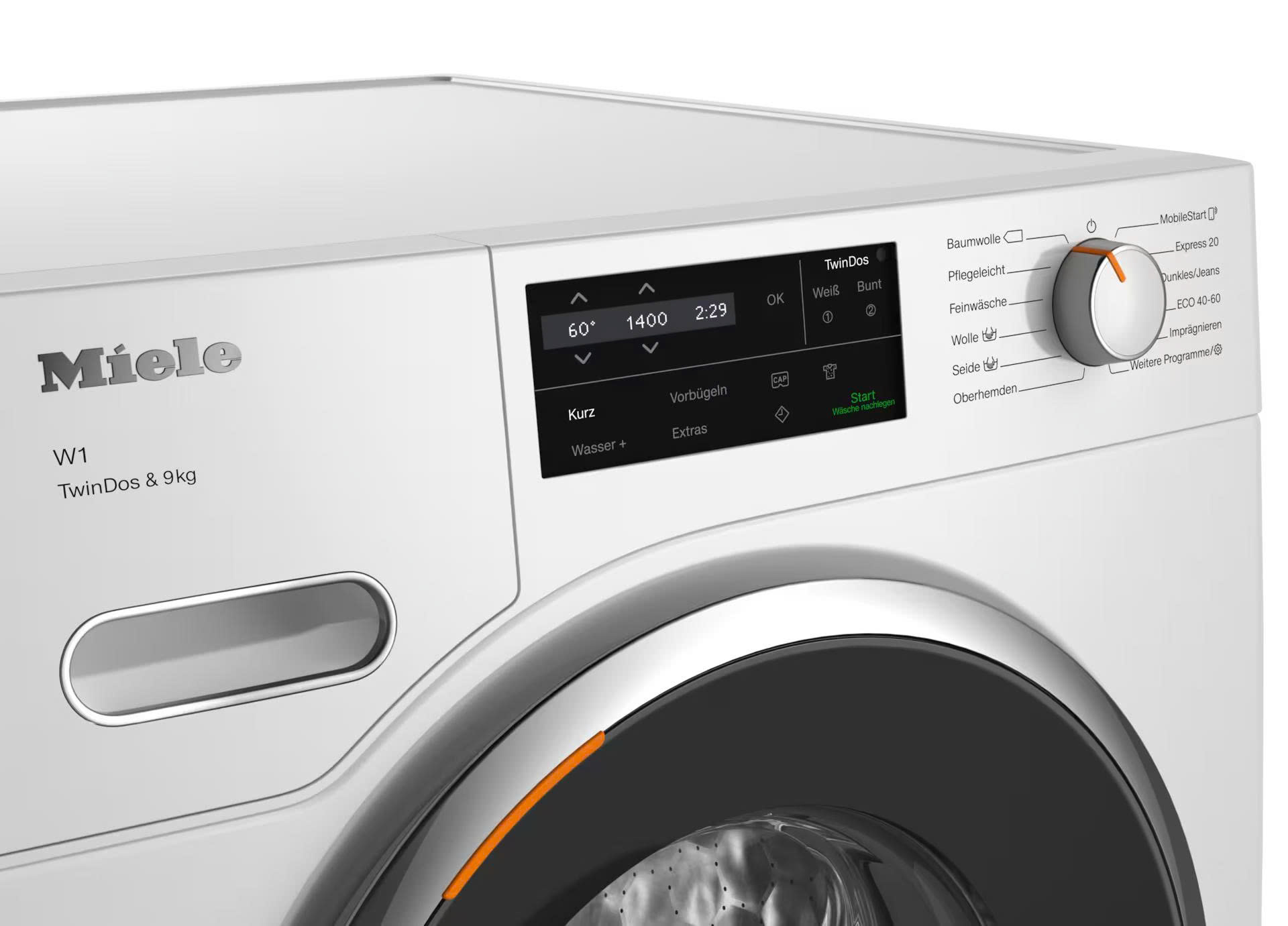 Máy giặt quần áo Miele TDos W1 9kg | WWG760WPS