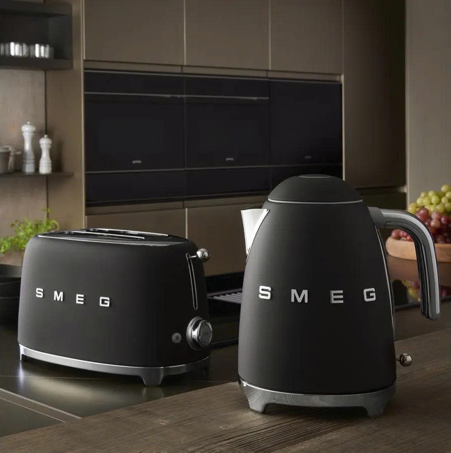 Ấm siêu tốc SMEG không chỉnh nhiệt màu đen nhám | KLF03BLMEU