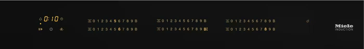 Bếp từ đa điểm Miele 80cm viền inox | KM 7678 FR