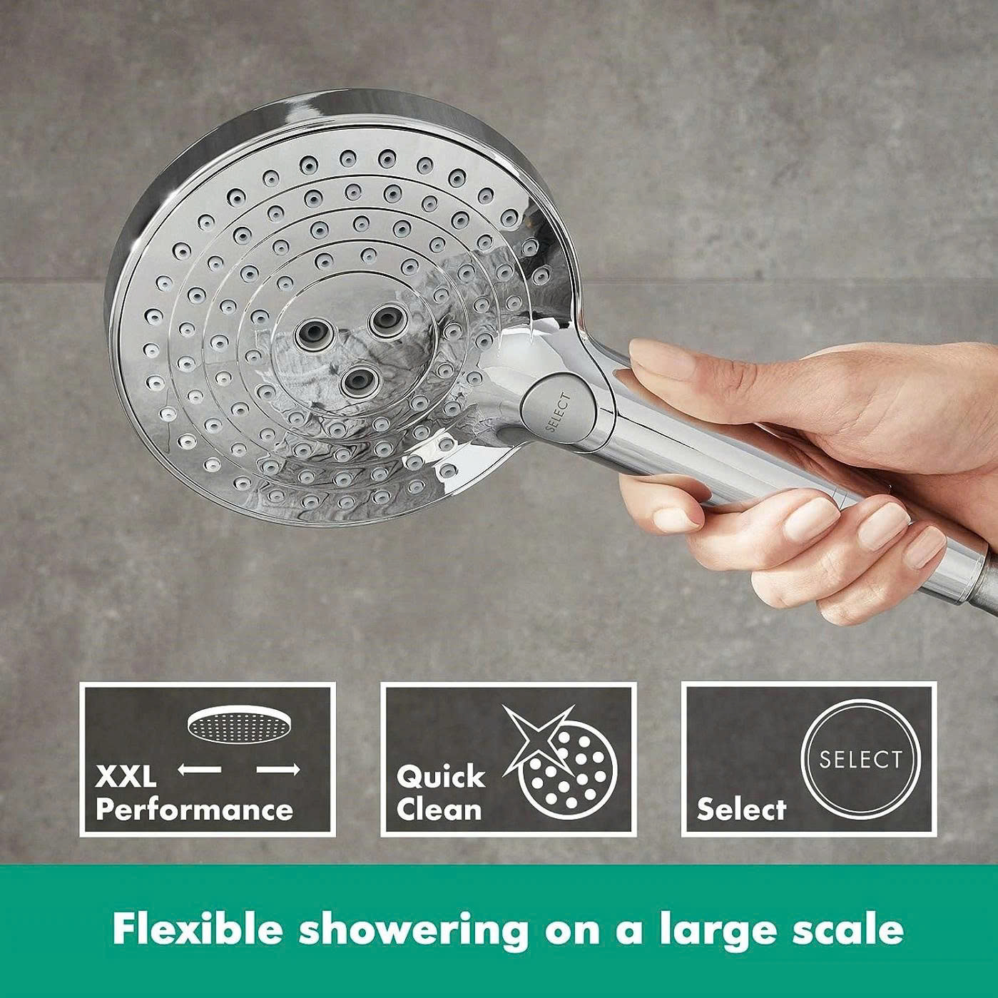 Sen tắm âm trần Hansgrohe Ecostat Raindance E400