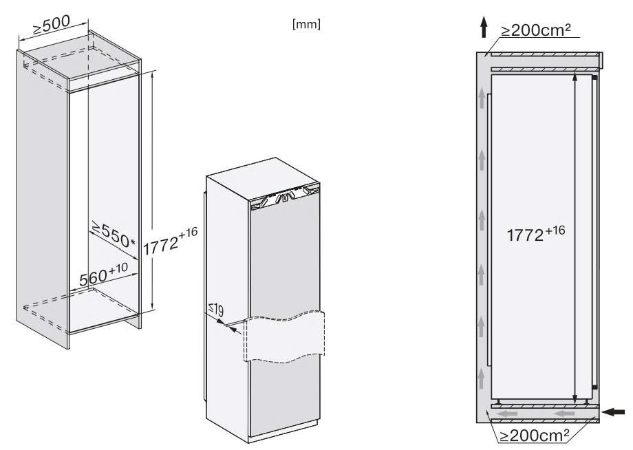 Tủ đông âm tủ Miele | FNS 7774 D
