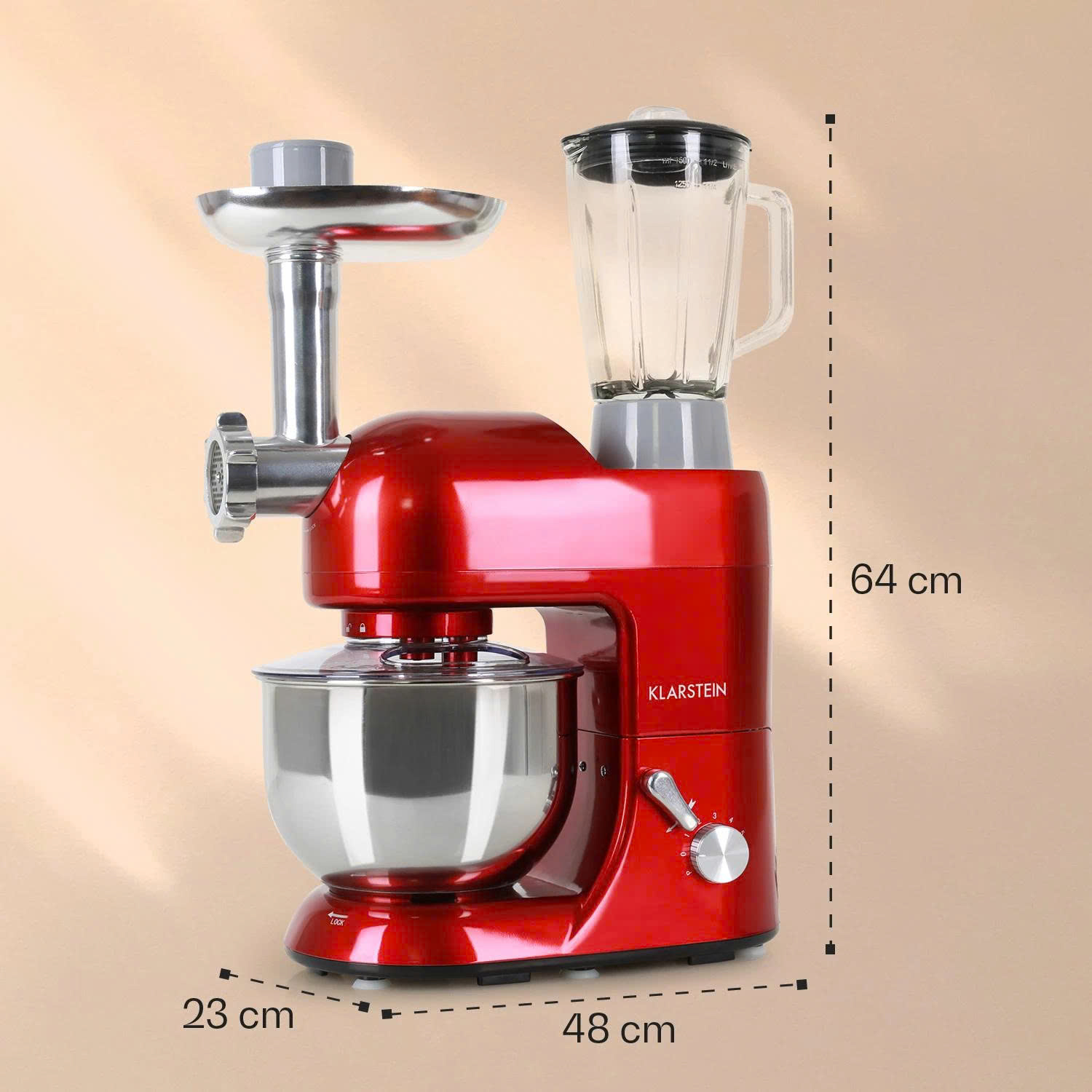Máy làm bếp đa năng 3 in1  Klarstein Lucia Rossa 1300W | 10006254