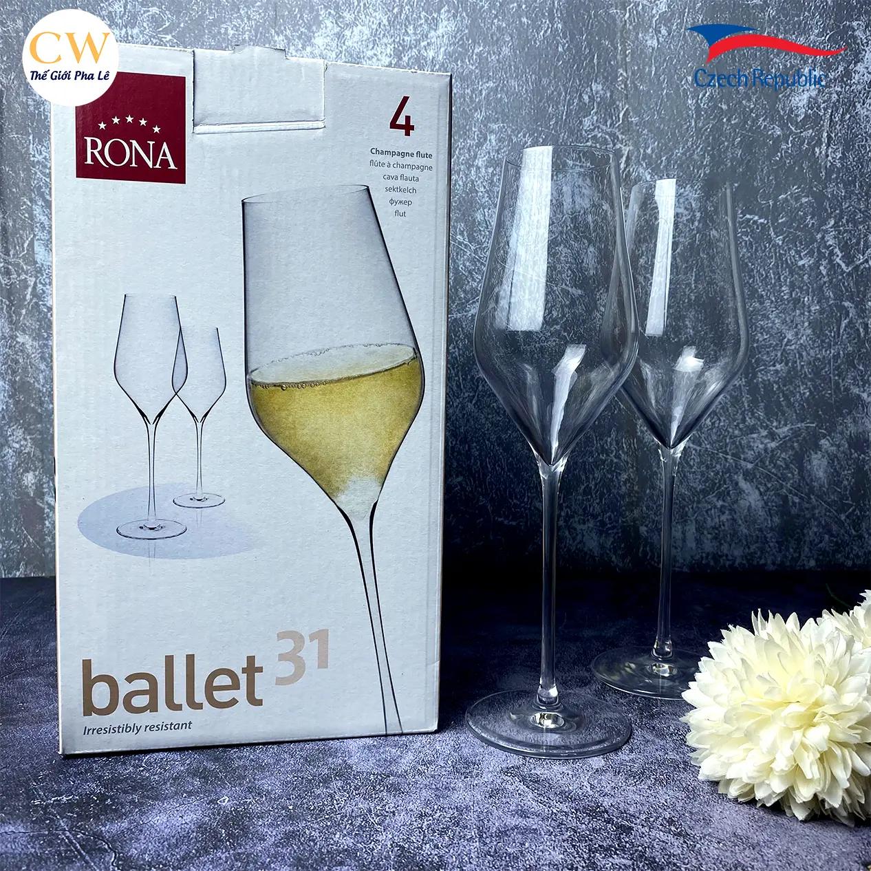 Set 4 ly vang  Ballet Rona | 310ml