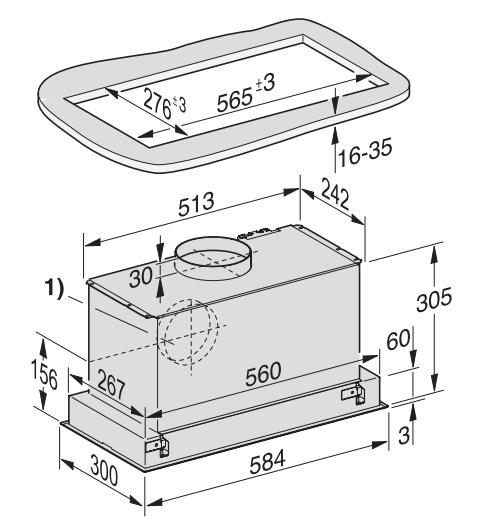 Hút mùi Miele size 60cm | DA 2668