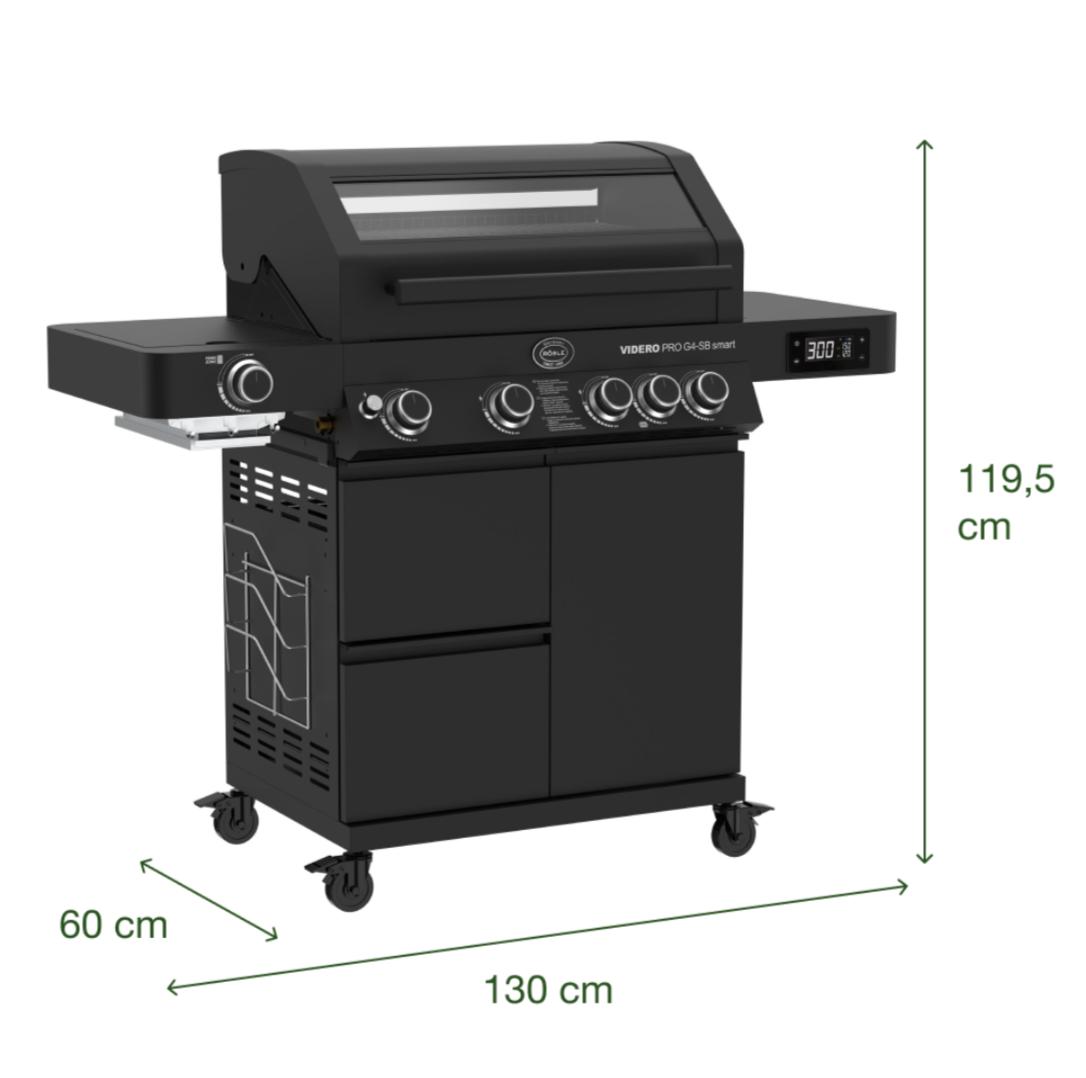 Bếp nướng gas Rösle Smart 20500 W | Videro Pro G4-SB