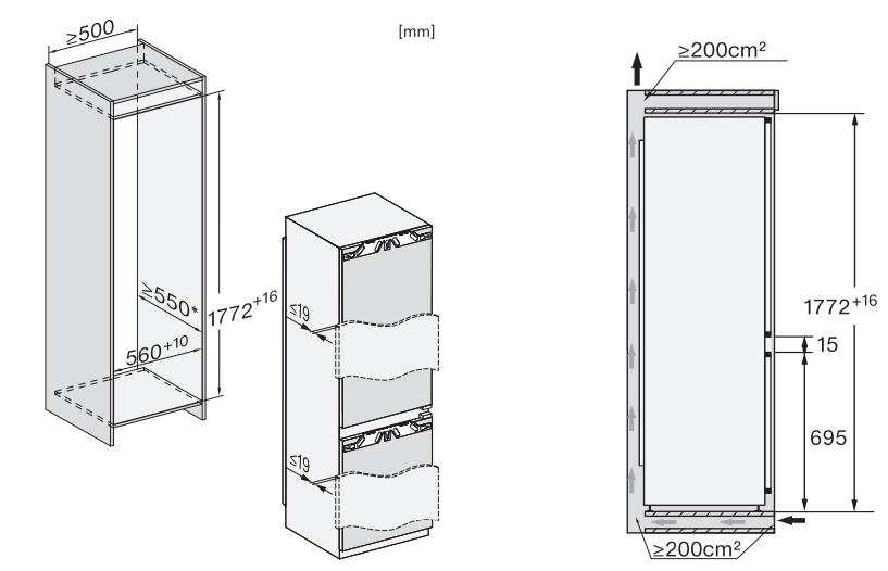 Tủ lạnh kết hợp tủ đông Miele | KFN 7744 C