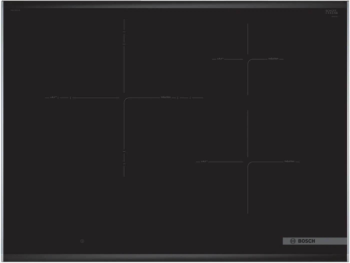 Bếp từ 3 vùng nấu Bosch Series 8 | PID775DC1E