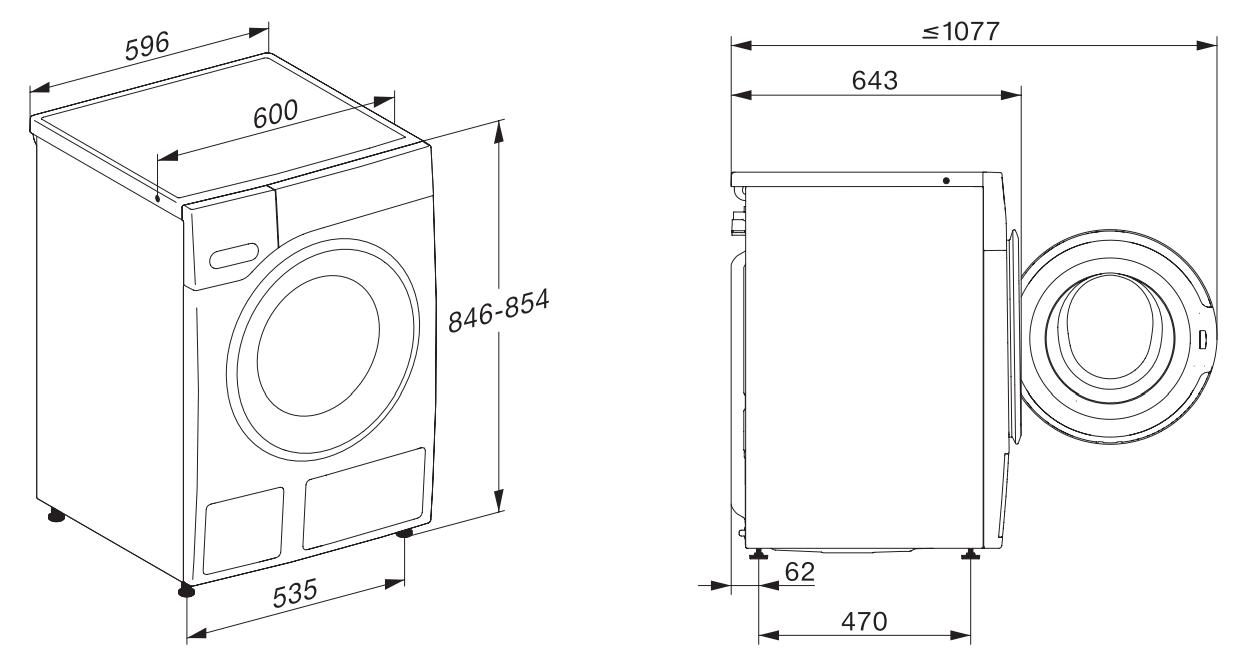 Máy giặt quần áo Miele TDos W1 9kg | WWG760WPS