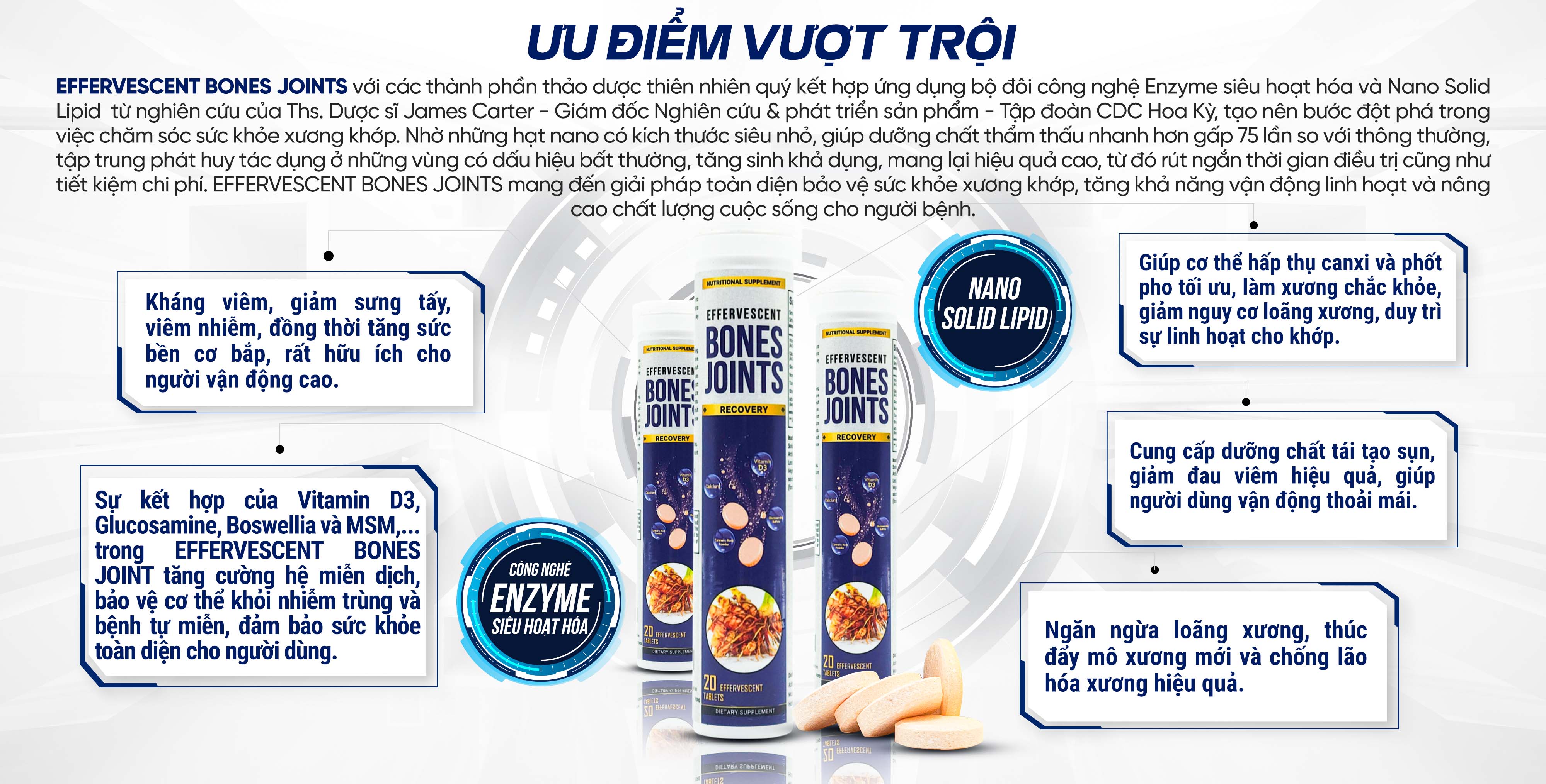 THÀNH PHẦN THIÊN NHIÊN<br/>HỖ TRỢ BẢO VỆ XƯƠNG KHỚP TOÀN DIỆN