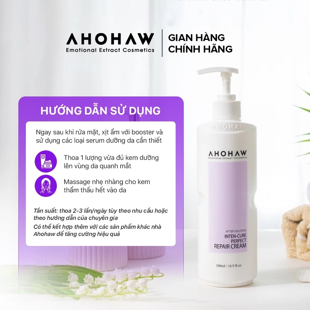 Kem dưỡng Ahohwa After Solution Inter-cure Perfect Repair Cream 500gr