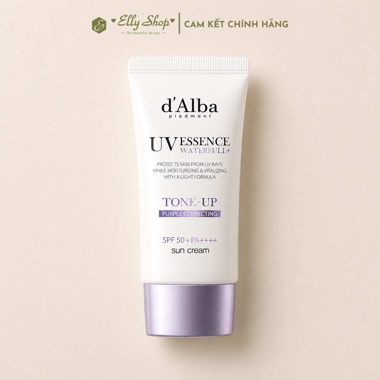 Kem chống nắng d'Alba Waterfull Tone-Up Sun Cream Purple Correcting 50ml