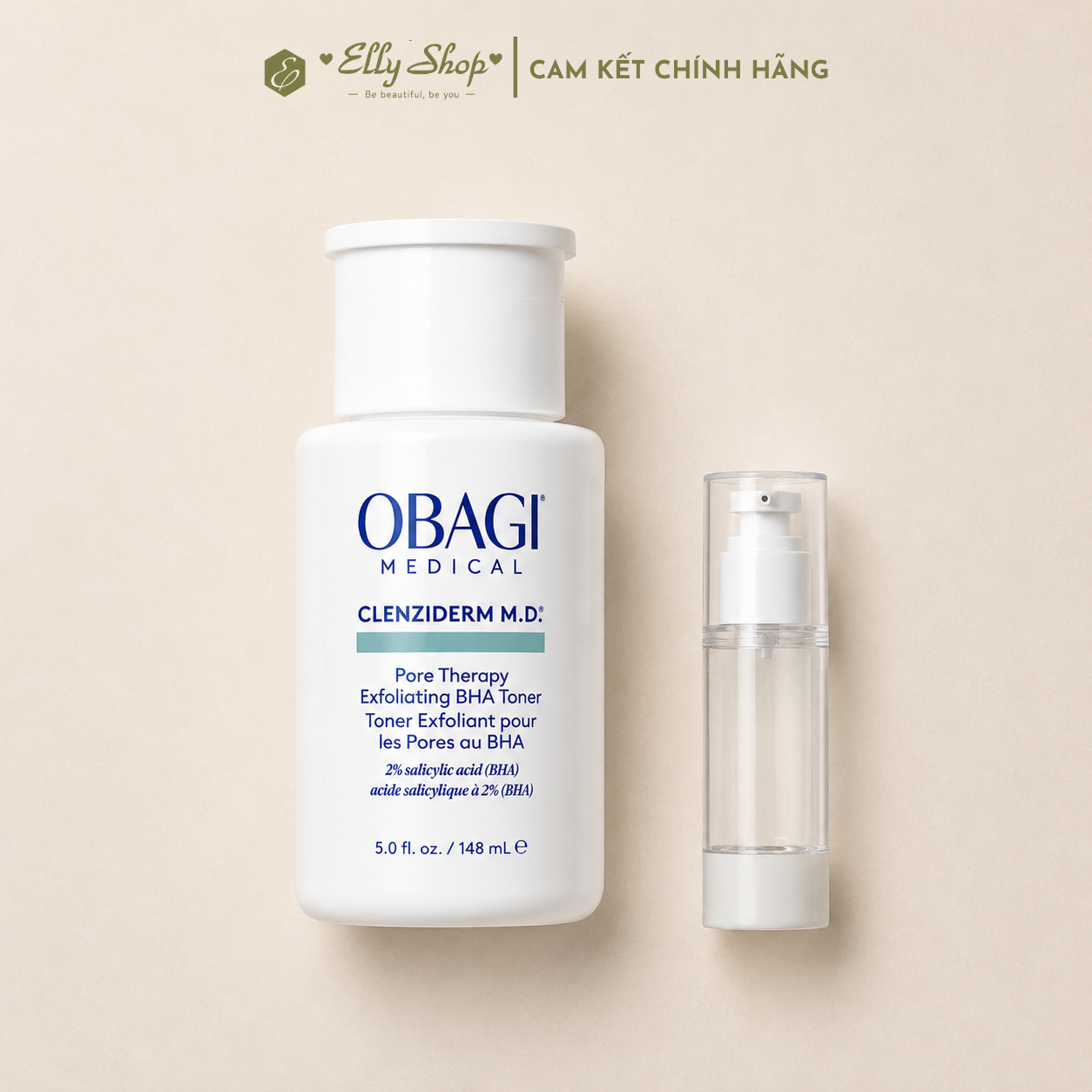 Dung dịch Obagi Clenziderm MD Pore Therapy BHA 2% - Tẩy Tế Bào Chết, Hỗ Trợ Giảm Mụn