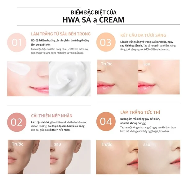 Kem Dưỡng Ngày Cre8skin Hwa Sa A Tone Up Cream 80g - Nâng Tone, Dưỡng Trắng