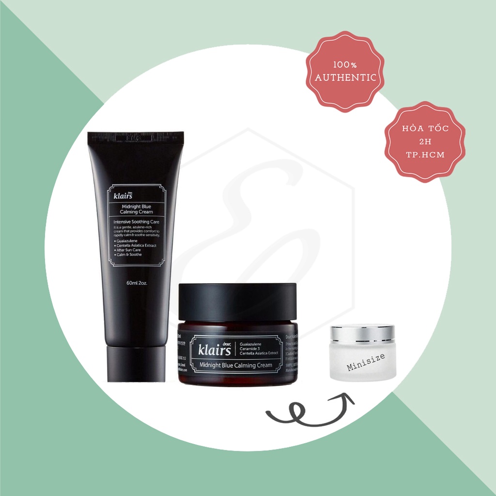 KEM DƯỠNG KLAIRS MIDNIGHT BLUE CALMING CREAM