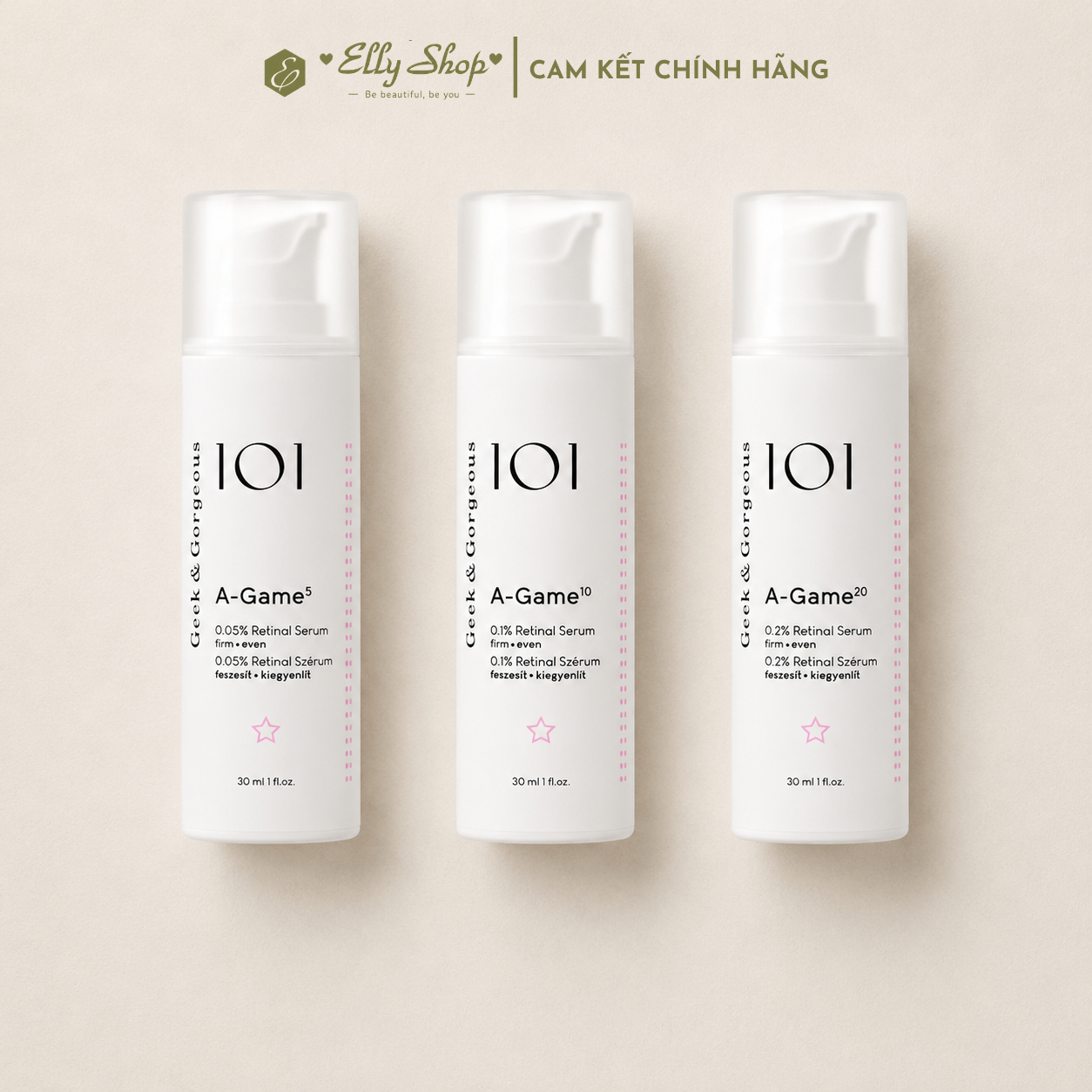 Tinh chất Retinal Geek & Gorgeous 101 A-Game 10 30ml