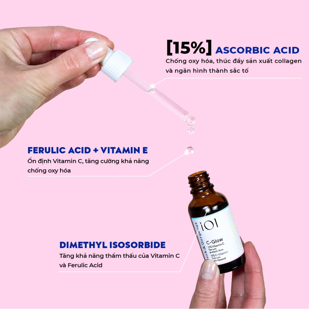 Tinh chất Geek & Gorgeous C-Glow 30ml - Chống oxy hóa, làm sáng da