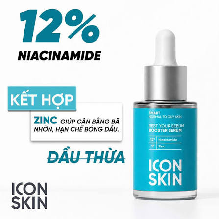 Tinh Chất ICON SKIN 12% Niacinamide Booster Serum 30ml