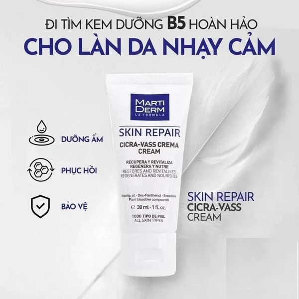 Kem dưỡng MartiDerm Skin Repair Cicra-Vass Cream 30ml