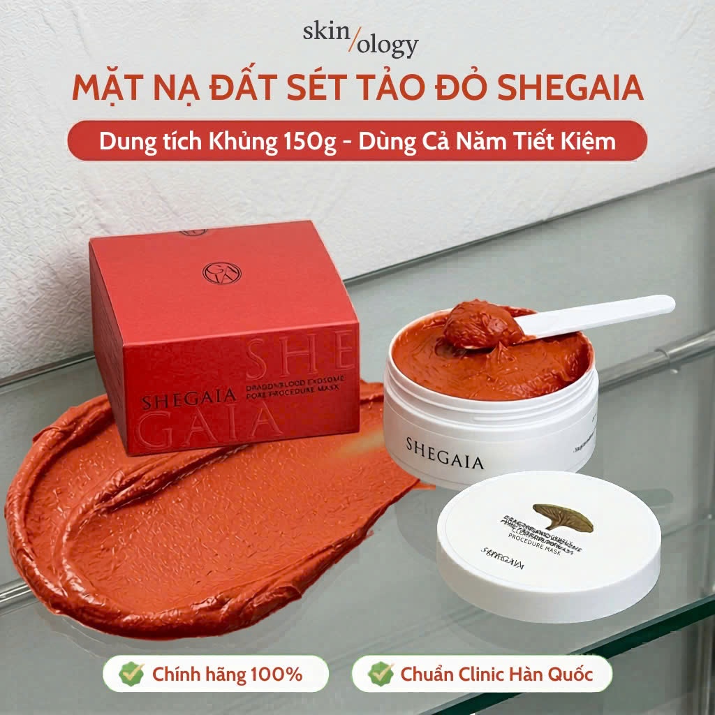 Mặt Nạ Detox Exosome Shegaia Dragonblood Pore Procedure Mask