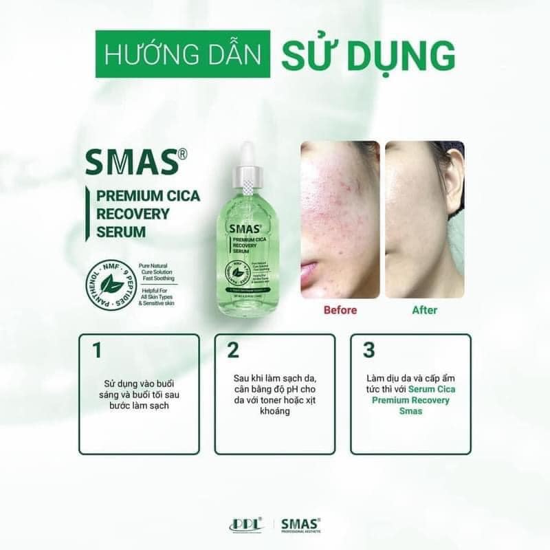 Tinh Chất SMAS Premium Cica Recovery -  Phục Hồi, Làm Dịu Da 120ml