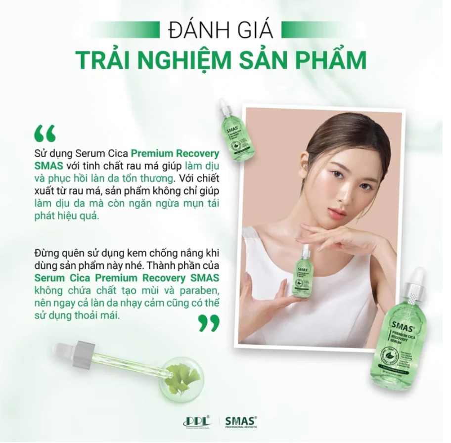 Tinh Chất SMAS Premium Cica Recovery -  Phục Hồi, Làm Dịu Da 120ml