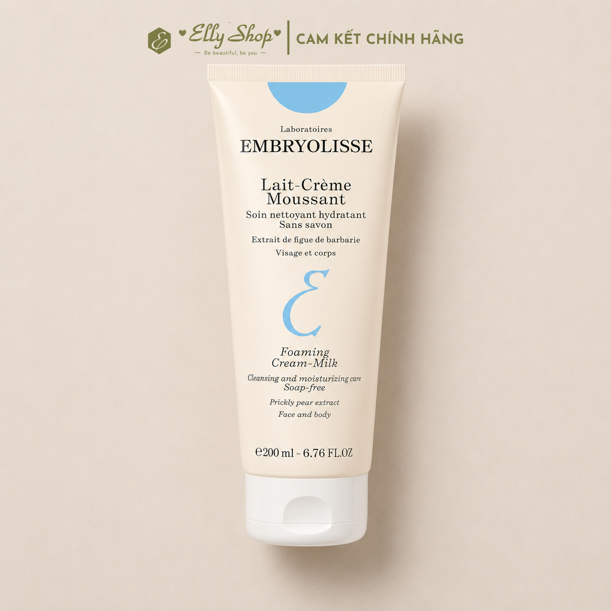 Sữa Rửa Mặt Embryolisse Foaming Cream Milk Làm Sạch Sâu & Chống Oxy Hóa 200ml