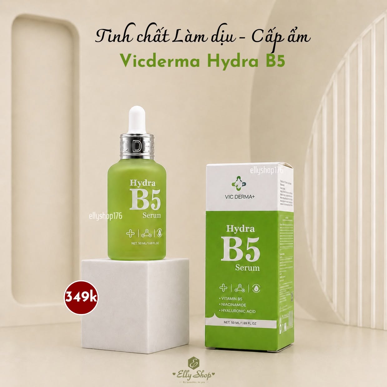 Tinh Chất Vic Derma B5 Phục Hồi, Cấp Ẩm Chuyên Sâu 50ml