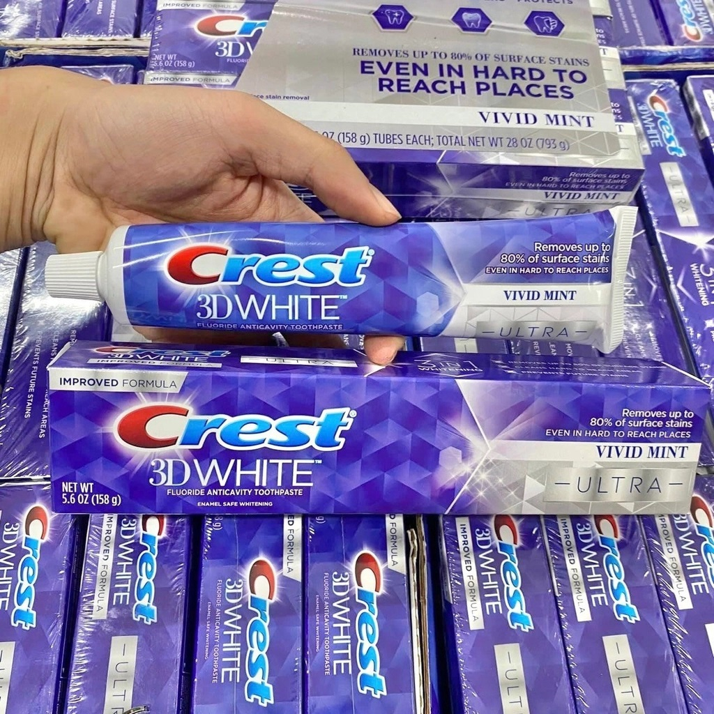 KEM ĐÁNH RĂNG CREST 3D WHITE ADVANCED TRIPLE WHITENING - 158G