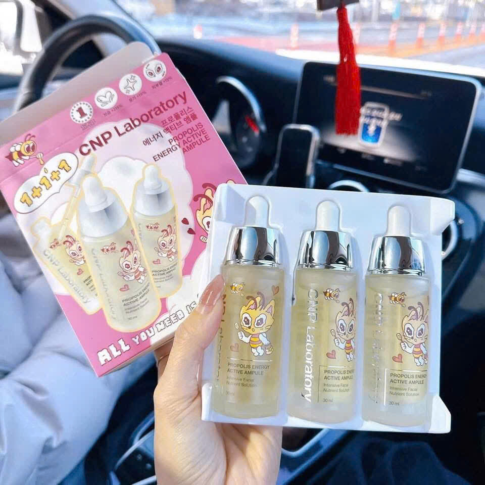 Set Tinh Chất Keo Ong Tái Tạo Phục Hồi Da CNP Laboratory Propolis Energy Ampule 30ml*3